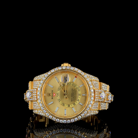 Rolex Skydweller Customized VVS Moissanite Diamond Iced Out Watch