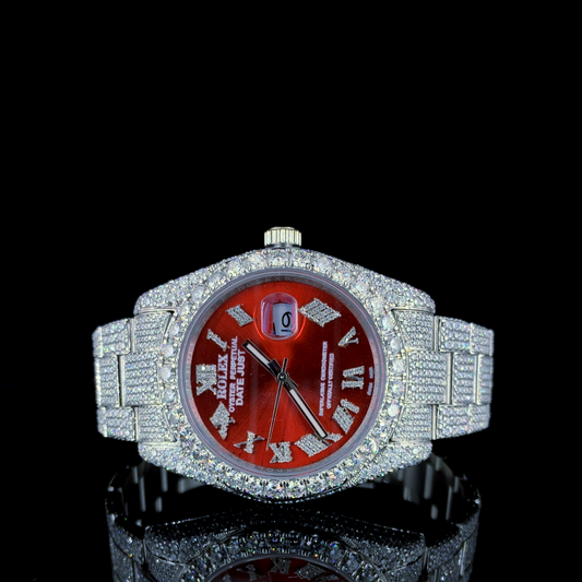 Rolex Datejust VVS Moissanite Diamond Iced Out Watch