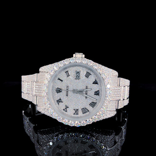 Rolex Datejust VVS Moissanite Diamond Iced Out Watch