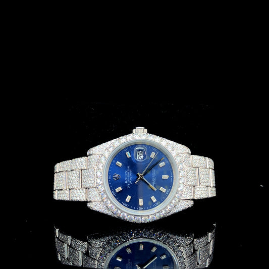 Rolex Datejust VVS Moissanite Diamond Iced Out Watch