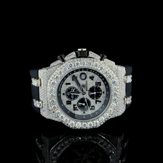 Audemars Piguet Royal Oak Offshore VVS Moissanite Diamond Iced Out Watch