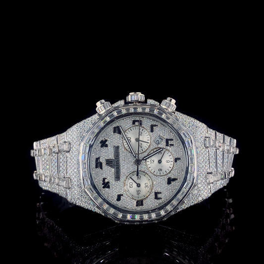 Audemars Piguet Royal Oak Offshore VVS Moissanite Diamond Iced Out Watch